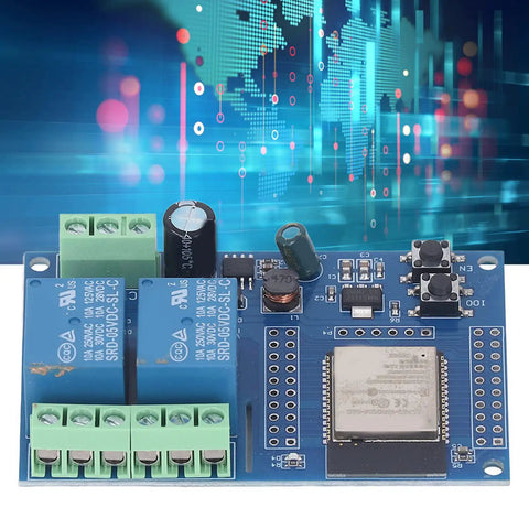 ESP Relay Module Two Channel 5V Relay Board With 4MB Flash For Secondary Development Learning Dope Programmable Relay Board With Stable IO Pins And UART Download