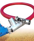 Beefy 1500W Electric Auger Conveyor For Powder And Grain With Auto Overheat Protection hose and motor detail
