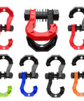 Nine Three Quarter Inch D Ring Split Shackle Beefy Carbon Steel Heavy Duty Towing Winch Shackle For Vehicle Recovery And Trailers