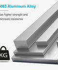 6063 aluminum alloy rectangular bars highlighting high strength and corrosion resistance, displayed in stack