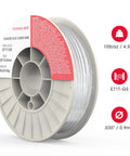 Smooth As Butter Self Shielding Flux Core Mig Wire E71t Gs For Mild Carbon Steel All Position High Feed Rate Clean Beads No Gas Hassle Rock Solid Performance 10 lb spool .035 inch diameter