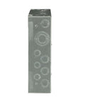 Side view of 125A Convertible Load Center TLM612FCUDP, Main Lug 6 Spaces 12 Circuits, 120/240V AC, NEMA 1 Galvanized Enclosure