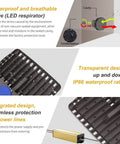 Detailed features of Beefy 150W LED Parking Lot Light 21000LM 140lm/W With Dusk-to-Dawn Photocell showing IP66 waterproof design