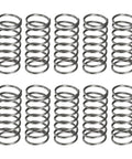 Ten Pack 7mm OD Compression Springs With 0.6mm Wire Diameter And 15mm Free Length In Spring Steel Built Tough For DIY Repairs Home Projects