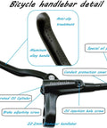 Close-up of MBT Hydraulic Disc Brake Set lever with aluminum handle and features labeled, including oil pipe and injection hole.