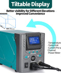 High Power 110W Desoldering Station With ESD Safe Build, Temperature Control, Adjustable 716 To 896 F, Tiltable Display