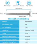 Heavy Duty Stainless Steel Panic Bar for Exit Doors 27.5 Inch, product specifications including dimensions and features