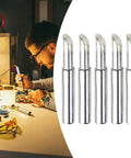 Five Piece 900 Mt Series Copper Soldering Tips Thick Transfer Welding Station Replacement For Heat Iron Plus Power Supply Pure Metal Efficiency