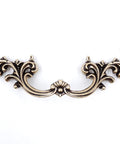 Antique Brass French Provincial Drawer Pulls Six Pack With Two And One Half Inch Hole Centers Four And Half Inch Length One And Quarter Inch Projection And One And Quarter Inch Width Zinc Alloy Shabby Chic Hardware For Dresser Nightstand Cabinet