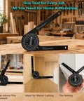 Heavy Duty 7 Inch Miter Saw Protractor Angle Finder With Dope Precision Laser Engraved Scales for precise angle measurements.