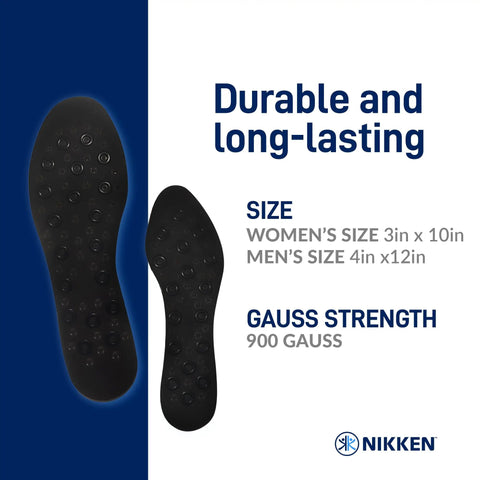 Step Up Comfort Insole With Energizing Massage Nodes And Magnetic Therapy For Everyday Cushioning, women's size detail.