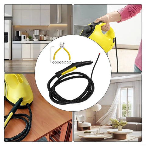 Replacement Steam Hose For Multi Model Steam Cleaners SC1 SC2 SC3 SC4 With Reinforced Flexible Design in home setting