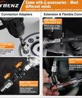 Seventeen Piece Screw Extractor Set With Three Eighths Inch Drive Easy Out For Stripped Screws Bolts And Nuts Includes Extension And Adapter And Universal Joint For Quick No Sweat Removal Of Stubborn Fasteners.