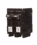 60 Amp Double Pole 240V HQP Circuit Breaker With 65kA Interrupting Rating For Overload And Short Circuit Protection Plug In Type HQP Compatible With PL And ES Series Load Centers A Real Workhorse For Home And Workshop Panels showing front view.