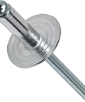 Beefy Large Flange Pop Rivets Three Sixteenth Inch By One Quarter Inch Aluminum Body Steel Mandrel Fifty Pack Heavy Duty Dome Head