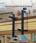Heavy Duty Stainless Steel Desk C Clamp With A Roomy Wide Throat And Smooth Fine Tune Knob showing maximum 143mm opening.