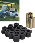 Rear Leaf Spring Bushing Sleeve Kit 102506601 Replacement For Precedent 2004 Up And Tempo 2018 Up Gas And Electric Durable Rubber Mounts And Metal Pins Set Easy Install For A Smooth Rugged Ride. Golf cart bushings and metal sleeves set
