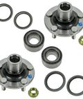 Front Wheel Bearing And Hub Assembly Kit For Subaru Impreza Forester Outback Baja Legacy 1990-2007 8 Piece Set Includes 2 Front Bearings 2 Front Hubs And 2 Front Inner And Outer Seals shown