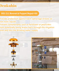 Diagram showing Poppet And Bonnet Assembly Repair Kit For 765 CBV One Half Inch And 765DBV Three Quarter Inch Pressure Vacuum Breakers.
