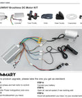 72V 3000W Brushless Motor Kit With 24 MOSFET 50A Controller And Throttle Pedal components overview