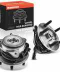 2 Front Wheel Bearing And Hub Assembly With ABS For Ford Explorer Explorer Sport Trac Ranger Mercury Mountaineer Mazda B4000 1995 To 2009 4WD AWD 5 Lug