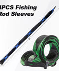 Fishing Rod Sleeve 4 Pack For Poles Rod Socks And Covers Durable Protector Sleeves To Shield Your Gear Fits Standard Rods