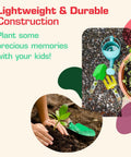 Kid Friendly Garden Trowel With Wooden Handle Mini Shovel For Children Durable Green Tool For Planting Transplanting