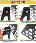 Rivet Nut Tool Kit Set With 430 Pieces Zinc Plated Carbon Steel M3 M4 M5 M6 M8 Embedded Nuts And Mandrels usage steps