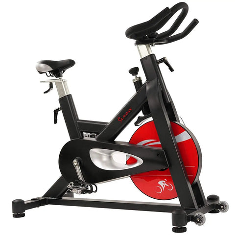 Evolution Pro Magnetic Belt Drive Indoor Cycling Bike With 44 Pound Flywheel, Beefy Heavy Duty Build, High Weight Capacity, Smooth Quiet Ride, Emergency Brake System, side view.