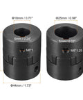 Flexible Coupling Shaft 18mm To 25mm Bore 51mm Length 44mm Outer Diameter Motor Coupler Joint 45 Steel Front View