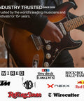 Guitarist playing at concert highlighting Music Pro Concert Ear Plugs That Keep Your Ears Safe And Your Sound Clean For Gigs.