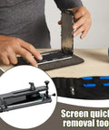 Phone LCD Display Separator Pro Tool for quick screen removal, shown in use with sturdy aluminum alloy build and dual suction cups.