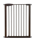 Easy Close XL Pressure Mounted Baby Gate For Stairs Hallways And Doors With Walk Through Door No Fuss Setup 36 Inch Tall