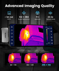 Android Smartphone Thermal Camera Plug And Play USB-C, 512x384 Thermal Sensor with real-time infrared imaging app in use