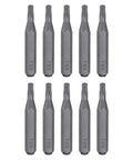 10 Piece Torx Bit Set T8H Magnetic 6 Point Star Heads With Five Thirty Two Inch Hex Shank 28mm Length S2 Steel For Electric And Manual Screwdrivers Pro Grade Precision Repair