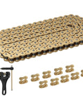 428H Chain 130 Links Ready To Roll Direct Replacement For 125cc To 200cc Dirt Bikes ATVs Go Karts And Quads with connectors and tools