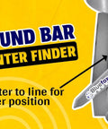 Round Bar Center Finder Tool for Milling Machines With Three Eighths Inch Shank No Fuss Setup For Precise Round Workpieces