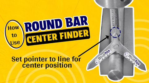 Round Bar Center Finder Tool for Milling Machines With Three Eighths Inch Shank No Fuss Setup For Precise Round Workpieces