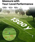 GenePro G1 Touchscreen GPS Rangefinder With Slope And 43,000 Plus Preloaded Courses, 1300 Yard Laser Rangefinder display