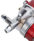 Beefed Up Heavy Duty Pneumatic Grease Gun 10000 12000 PSI connector detail with G1 Quarter Quick Connector for industrial use