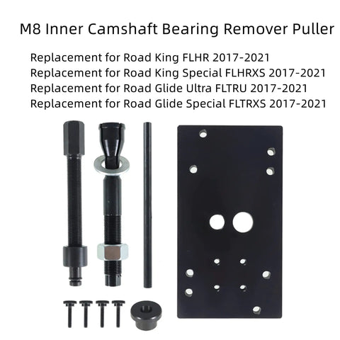 Motorcycle M8 Inner Camshaft Bearing Remover Puller And Installer Tool Steel Set with Components