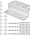 Z Brackets Solar Panel Mounting Kit 16 Pack Heavy Duty Multi Slot Adjustable Corrosion Resistant Mounting Brackets For RVs Boats Roofs Off Grid