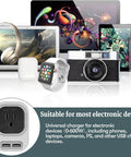 Universal 220V to 110V Voltage Converter for US to Europe Jet Set Travel Plug Adapter with devices like laptops and cameras