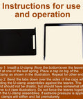 Instructions for Four Piece Stainless Steel Leaf Spring Clamp Kit For Three Inch Wide Leaf Springs with Bend Repair Clips.