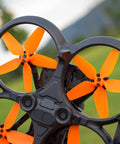 Avata Drone Propellers Replacement Set Orange 8 Pack With Screws For FPV Quadcopter Lightweight 2.0g Each High Efficiency PC Blades CW CCW Rotation Compatible With Avata installed on drone
