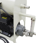 Heavy Duty Portable Hydraulic Oil Filter Top Tier Mobile Filtration Rig With Slick 600 Liters Per Hour Flow close-up of motor and fittings.