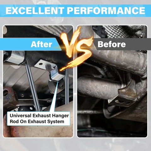 Heavy Duty Stainless Steel Exhaust Hanger Kit Universal Four Pack Three Eighths Inch Rod Eleven Inch Long Weld On Brackets comparison