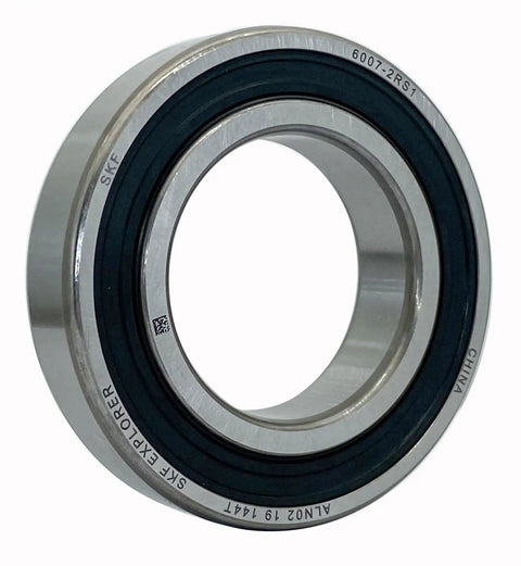 Go-To Deep Groove Ball Bearing 6007 35x62x14mm Double Rubber Sealed Shielded Pressed Steel Cage Single Row, side view