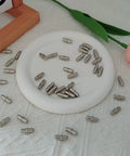 No Sweat Heavy Duty Metal Shelf Pegs 50 Pack Five Millimeter Cylinder Pins in a plate, nickel plated iron for bookcase.
