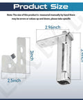 Refrigerator Door Hinge Cartridge Kit Right Hand Fit For True QA TSSU TUC And TWT Series Models Heavy Duty Metal with Dimensions